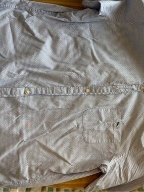 Vineyard Vines Light Blue Microprint Cotton Button-Down Shirt